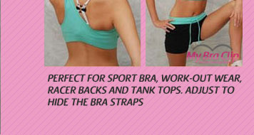 Perfect for sports bra, tank top, and work-out attire